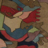 Code,2026 Central of Iran,Kirman Province,modern group,Light veined brown filed ,Wool on cotton base,Mint condition /SOLD/
