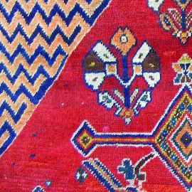 Code,4071 Central of Iran,Fars Province, Gashghaii tribs,wool on wool base,all natural,full pile